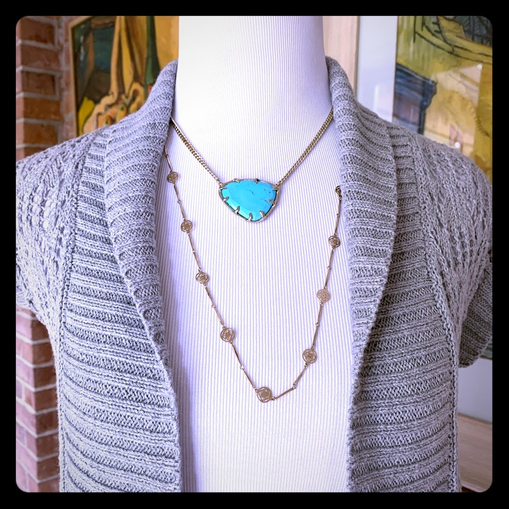 🏷️SO Gray Knit Cocoon Sweater Vest XS